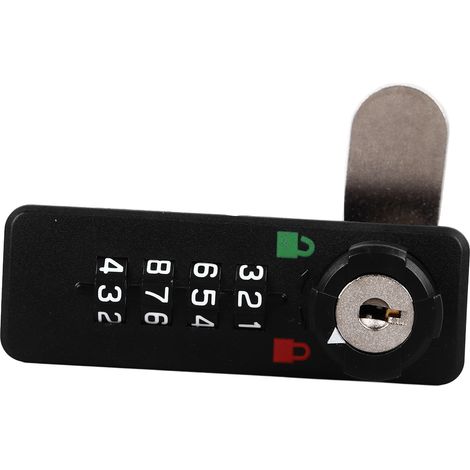 Serrure de Sûreté pour Tiroir, Armoire et Classeur, à Code Réglable et Installation Facile (1/5)