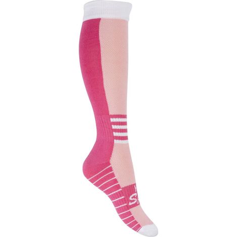 35/38, Lilla chiaro e Lilla: Calzini estivi leggeri da equitazione per donna con suola rinforzata modello Olympia