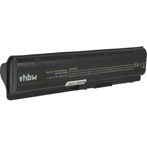 vhbw Akku kompatibel mit HP CompaQ Presario CQ62-210SQ, CQ62-220SB, CQ62-220EC, CQ62-215SZ, CQ62-214TU, CQ62-228DX Notebook (6600 mAh, 10,8 V, Li-Ion) (1/5)