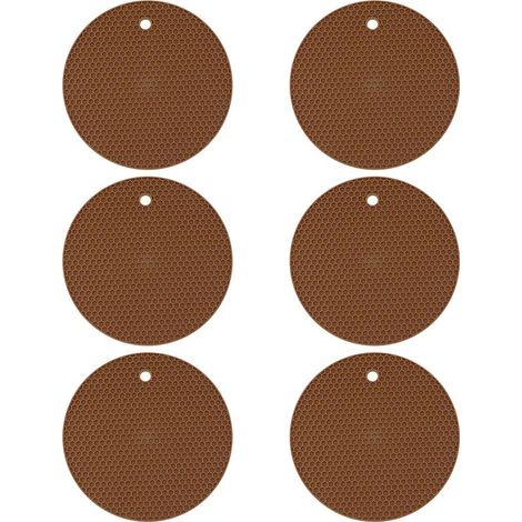 Dessous de verre en silicone pour boissons – antidérapants, antiadhésifs, restent en place, plateau profond – évitent d'endommager les meubles et les plateaux de table (incurvés) (1/5)