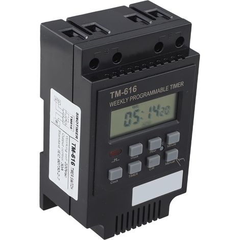 Minuterie hebdomadaire 30 A, interrupteur horaire programmable (1/5)