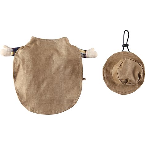 Déguisement amusant pour chien, tenue de cow-boy western, costume d'Halloween (taille XL) - Chapeau + vêtements + cape (amovible) (1/5)