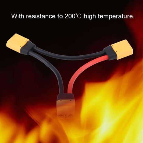 connecteur XT90 en plastique 10AWG, câble adaptateur, accessoire RC pour batteries ESC (1/5)