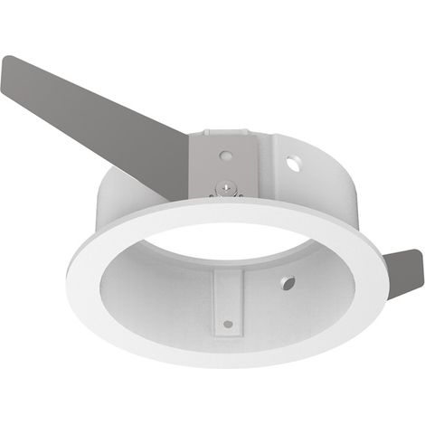 Cornice Tonda Singola A Incasso Contemporanea Bento Metallo Bianco (1/2)