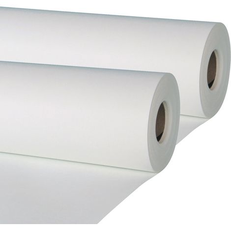 Semin – Lot de 2 rouleaux de toile de verre 25 m x 1 m – Revêtement mural lisse à peindre – Poids 150 g/m² – Épaisseur 370 µm