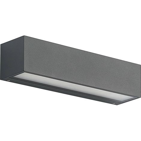 LED-vägglampa utomhus "Lengo" aus aluminium / grå / zink von Arcchio