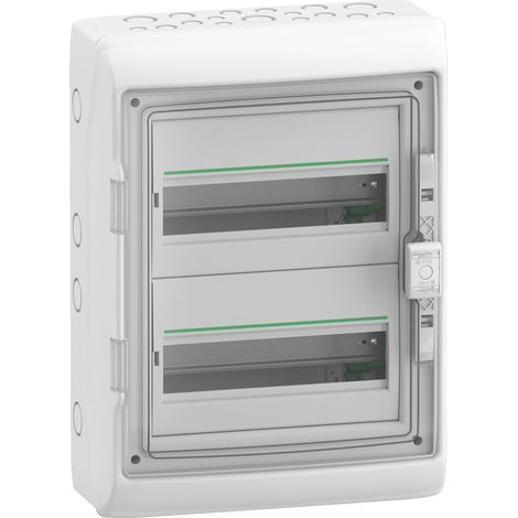 Coffret 12 modules RESI9 Schneider Electric - 2 Rangées - IP65 - Compatible XE (Référence R9H12652)