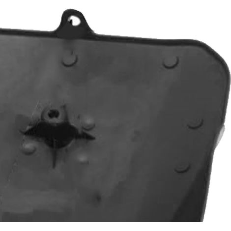 Robustes, leistungsstarkes Kunststoff-Kennzeichengehäuse für Motorräder der CRF70, schwarz (1/5)