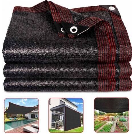 Schattiernetz, 2 x 4 m, 85 % UV-Schutz, Schattierungsgewebe, winddichtes Schattiergewebe für Gewächshäuser, Gärten, Pergolen, Terrassen, Rasenflächen und Tierhäuser (1/5)