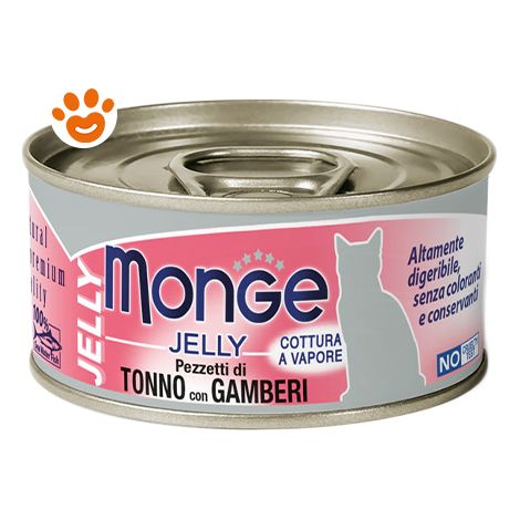 Gatto - Tonno & Gamberetti Jelly Monge 80 gr