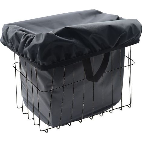 Gartenmöbel-Abdeckung, Schwarze Fahrradkorb-Abdeckung, Schneeschutz, wasserdicht, staubdicht, leicht, reflektierend, Fahrradkorb-Einlage