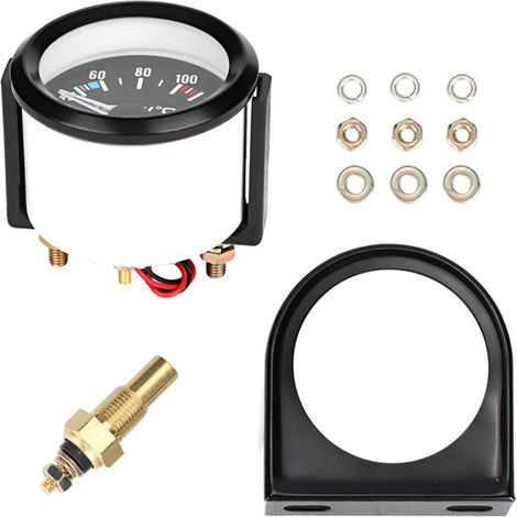 Outil universel de jauge de température d'eau LED de camion de voiture universel de 2 pouces 52mm (1/5)