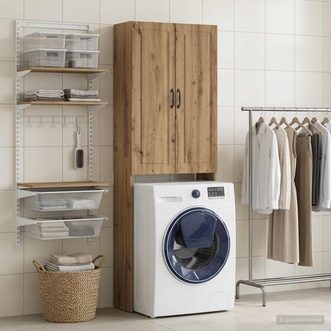 vidaXL Mobile Bagno UTRECHT Rovere Artigianale 66 x 25,5 x 190 cm (1/5)