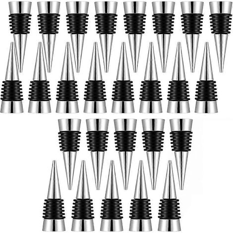 Set mit 30 dekorativen und wiederverwendbaren Weinflaschenverschlüssen, perfekt zum Dekorieren von Flaschen bei Hochzeiten oder in Bars.
