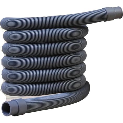Kit de rallonge pour tuyau d'évacuation, 100 cm, télescopique 3/4 pouce, avec raccords et colliers de serrage, pour lave-linge et lave-vaisselle. (1/5)