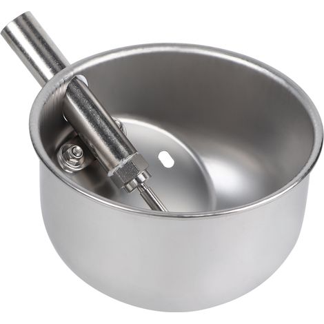 Runde Edelstahl-Ferkel-Farm-Viehhaltungs-Schwein-automatische Fütterungs-Trinkwasser-Schüssel21cm (1/5)