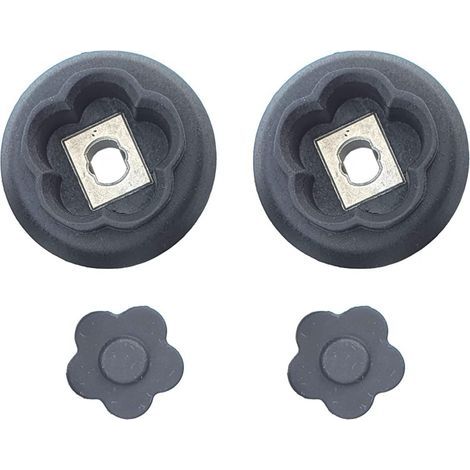 Set de 2 guides de couplage engrenage avec fleurs 5 branches Monsieur Cuisine connect smart MCC MCS (1/4)