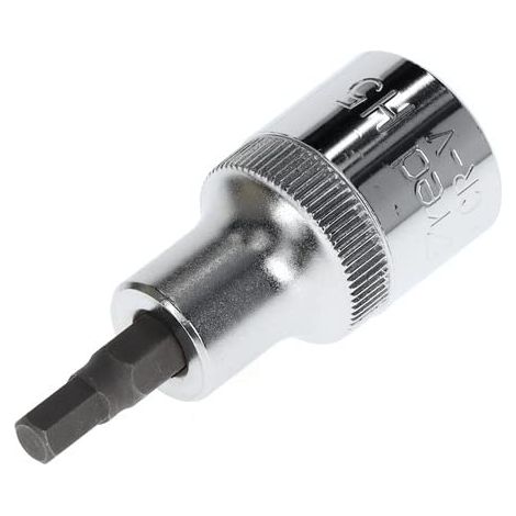 Douille tournevis embout 6 pans, Taille 5 mm, 1/2" 12,5 mm, Douille tournevis, Outil, Acier (1/5)