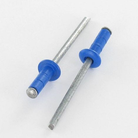 Rivet aveugle multiserrage GOMULTI Aluminium Tige acier TRS 4X12 RAL5017 - 1 pièce (1/2)