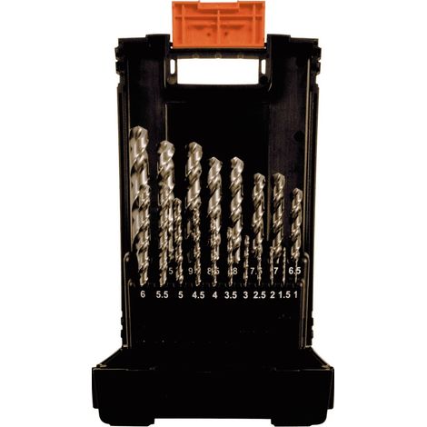 Projahn Kunststoff Kassette DIN 338 Typ SN 19-tlg. 1 - 10 mm/0,5 stgd. (1/5)
