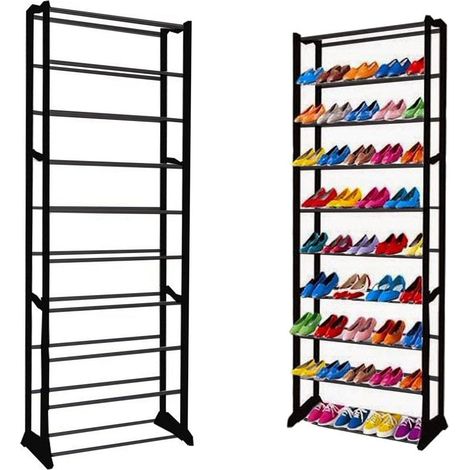 Meuble à chaussures en métal pour 30 paires de chaussures (1/5)