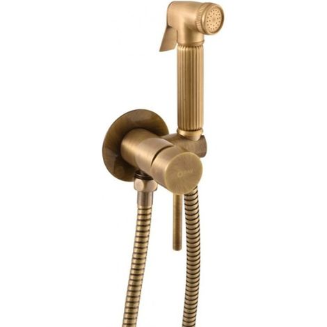 Mitigeur bidet ou WC encastrable SEINA avec douchette en laiton bronze (1/5)