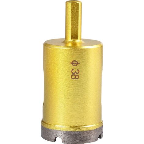 AIDUCHO 38mm Diamant Scie Trépan, Foret À Creuser Creux De Marbre De Céramique, Porcelaine, Porcelaine, Tuile, Marbre, Granit (Diamètre De 38mm)