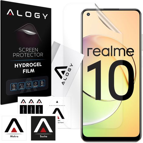 Película de hidrogel para protector de pantalla Realme 10 Película de hidrogel Alogy (1/4)
