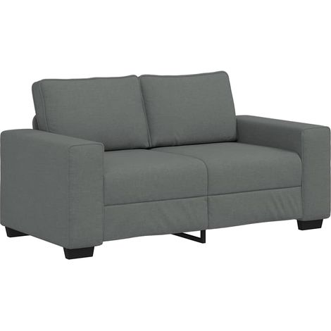 Canapé à 2 places,Sofa pour Salon,Banquette gris foncé 120 cm tissu CFW516888 (1/5)