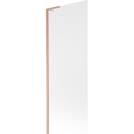 Mexen Next L paroi de baignoire 1-volet 70 x 150 cm, givrée, cuivre brossé - 895-070-000-03-30-65 (1/5)