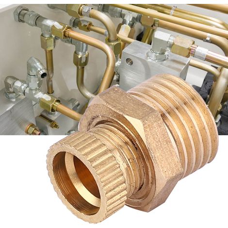 Kit de remplacement de 5 vannes de purge d'eau rondes en laiton pour compresseur d'air G1/4 (1/5)