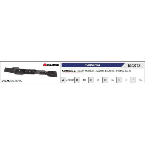 Lama HUSQVARNA trattorino tagliaerba rasaerba tosaerba BIOCLIP MULCHER R302722