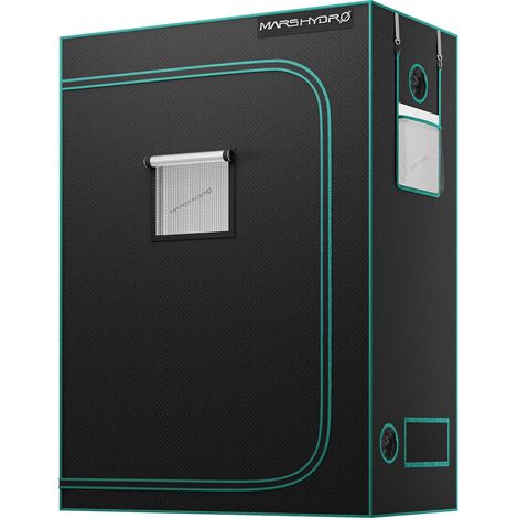 Mars Hydro – Chambre de culture indoor 120x60x180cm – Oxford 1680D – 1 porte et 1 fenêtre – Pour 3-4 plantes – Ventilation optimisée