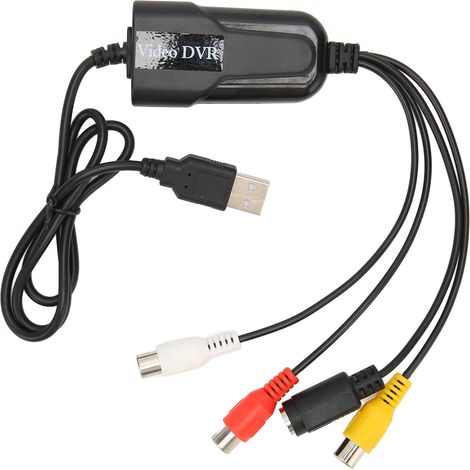 Carte de capture vidéo RCA vers USB, convertisseur VHS DV VCR Hi8 DVD en numérique, pour Windows et OS X (1/5)