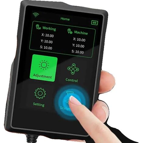 Pantalla portátil de 3,5 pulgadas, compatible con grabadoras láser. (1/5)