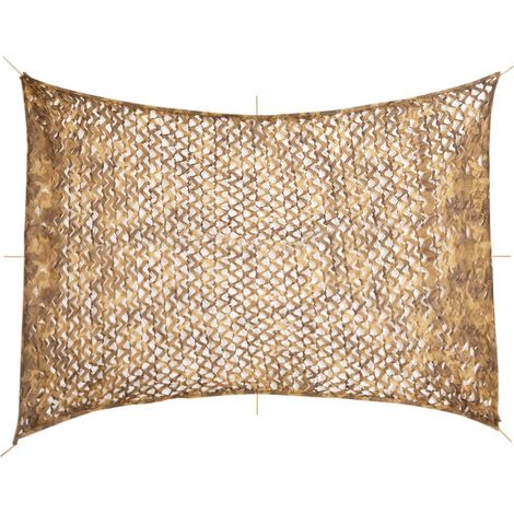 Tarnnetz mit Aufbewahrungstasche 516x400 cm Sandfarbe