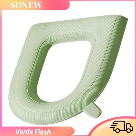 Housse de coussin de toilette, ajustement universel, lavable en EVA pour la maison, salle de bain, 4 saisons, confort, hygiénique, (1/4)