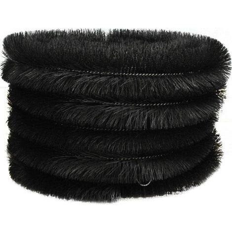 Set of 5 Black Gutter Brush Leaf Guard (4m) (1/5)