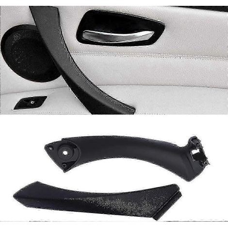 Poignée de porte compatible avec les BMW Série 3 E90/E91/E92/E93, poignée de porte passager droite + cache extérieur (compatible avec les BMW Série 3 E90/E91 323, 325, 328 et 330) (1/5)