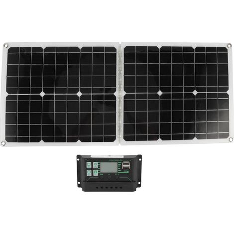 50W 2A faltbare Polysilizium-Solarzellen, tragbar, für Camping und Reisen, mit hohem Wirkungsgrad. (1/5)