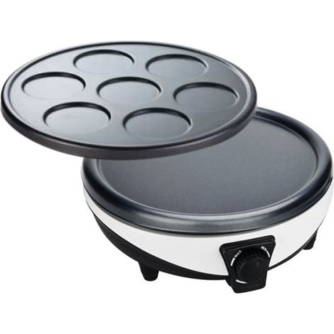Kreppmacher 2 teller 30cm + 7x6cm 1000w schwarz / weiß - Little Balance - 8212 (1/3)