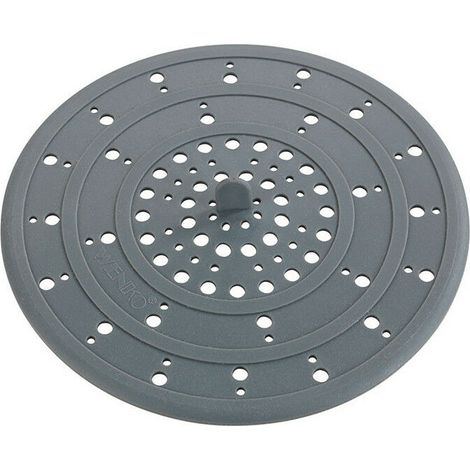 Filtre de vidange en silicone 53011100 – Ø12cm – Flexible et durable – Retient débris pour évier propre – Lot de 6 pièces