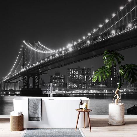 Papier peint panoramique - Pont New York - 130 cm x 87 cm (1/4)