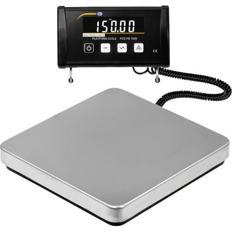 PCE-Instruments PCE-PB 150N bilancia da piattaforma argento 150 kg (1/5)