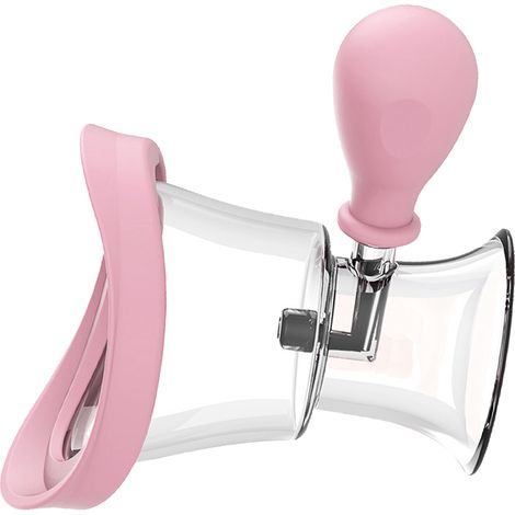 Goupille de rinçage oculaire en silicone, outil de nettoyage ergonomique manuel à pression d'air, rose (1/5)