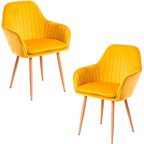 Packs Sillas Comedor - Pack 2 Sillas Chic - Amarillo (1/5)