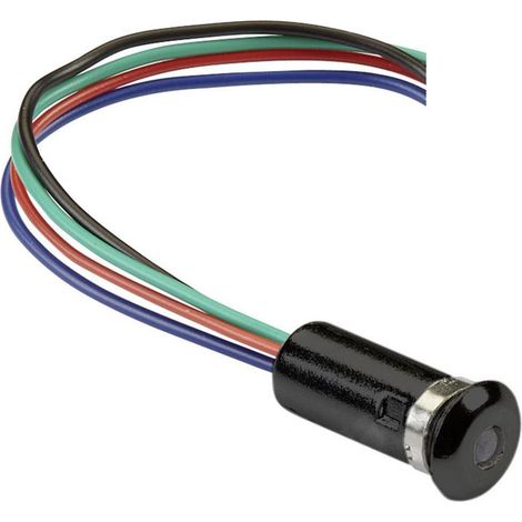 Mentor Indicador de señalización LED negro RGB duradero