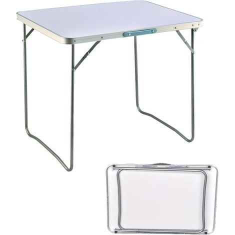 Folding Table 80cm60cm(LW) Portable Plastic Indoor Outdoor Picnic Party Dining Camp Tables Lightweight 4.05kg（ 8.9lbs） (1/5)