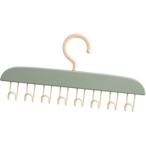 BelleRise - Porte-chemises ondulés – plastique robuste – gain de place, séchage rapide – vert clair (1/5)