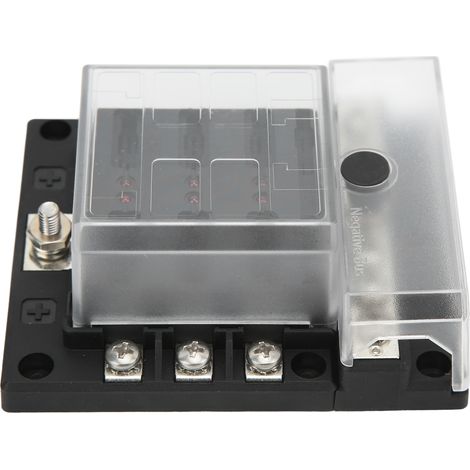 6-fach Flachsicherungskasten ATP/ATC/ATO mit LED-Anzeige, 10–32 V, wasserdicht, für Autos, Wohnmobile, Boote, Haushalte (1/5)